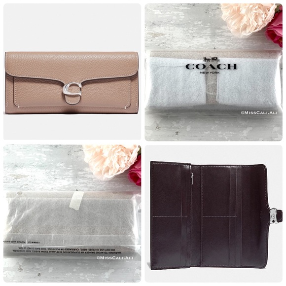 NWT COACH Tabby Long Wallet - Taupe - Picture 12 of 12